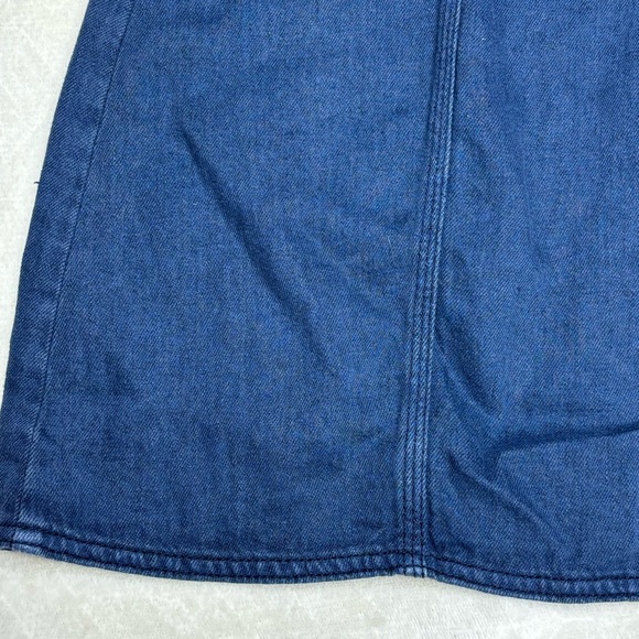 Free People High Waist Denim Braided Baby Mini Skirt - Picture 10 of 15